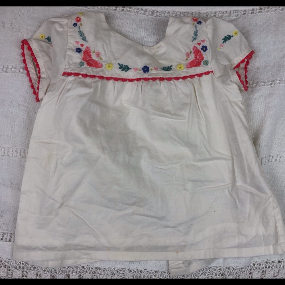 White Embroidered Top